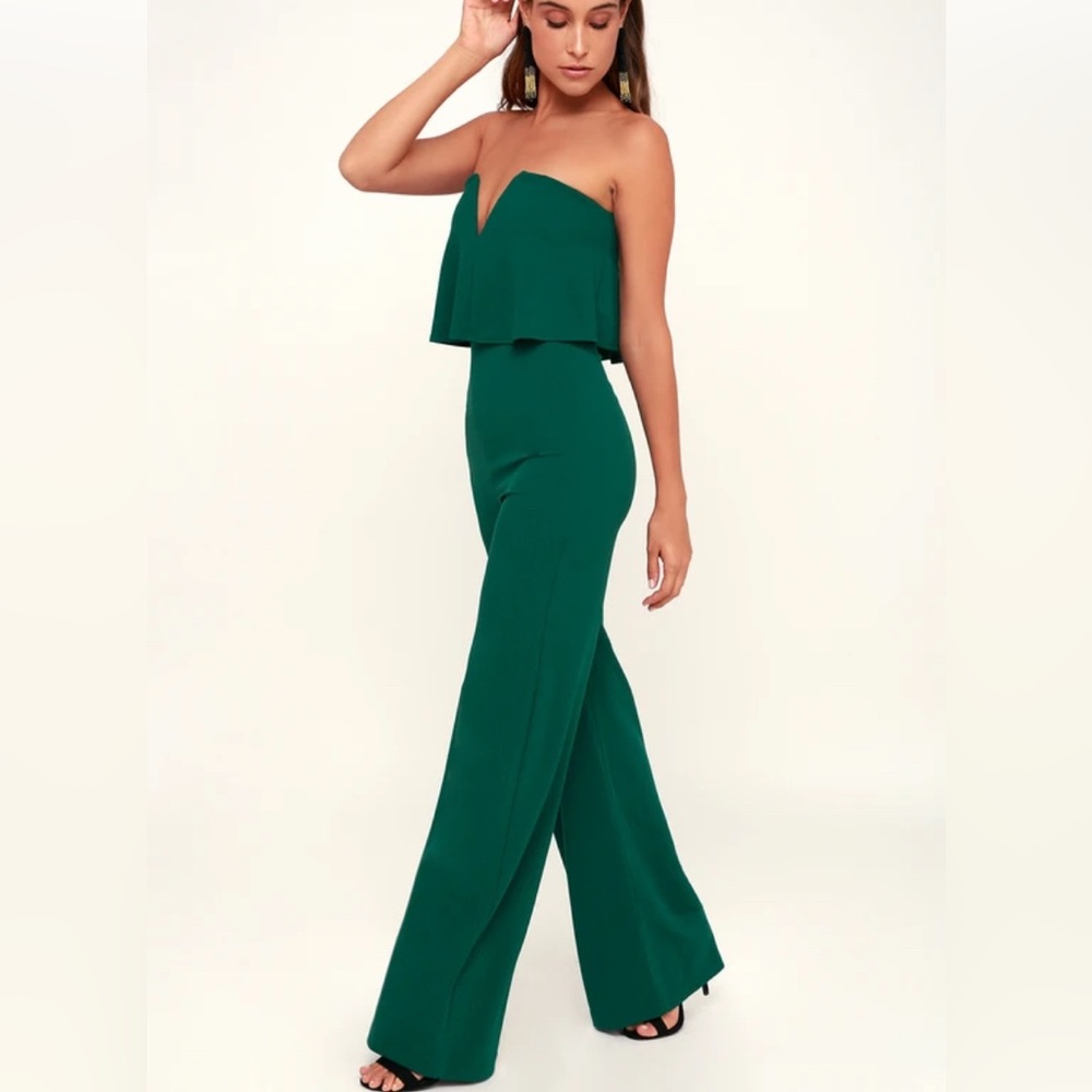 Lulus Power of Love Strapless Jumpsuit